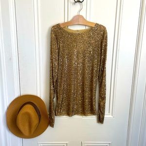 NWT Free People Gold Rush Top Size Small